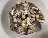 日本の健康食!サバ缶de蕎麦パスタ♪♪作り方4写真