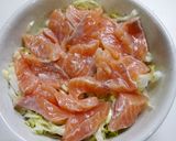 簡単！甘～い☆白菜の銀鮭チーズ焼き作り方3写真