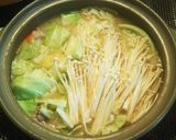 豚バラとキャベツの味噌にんにく鍋作り方4写真