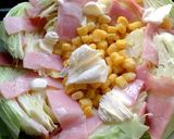 キャベ→ベーコン=コーン✤レンジだけ蒸し作り方3写真