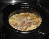 ふぁふぁ～揚げ玉で親子丼作り方4写真