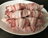 長芋のトロロ鍋、エビの豚ロール巻で作り方3写真