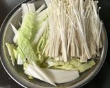 長芋のトロロ鍋、エビの豚ロール巻で作り方5写真