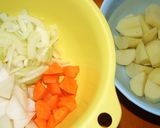 豚挽肉で作る肉じゃが（ほんだし風味）作り方1写真