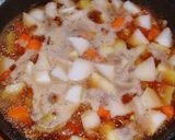 豚挽肉で作る肉じゃが（ほんだし風味）作り方3写真