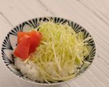 きび酢ドレ使用!目玉焼き丼作り方1写真