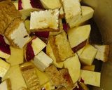 鍋で放置【薩摩芋と厚揚げの煮物】作り方1写真