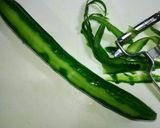 キュウリだけで綺麗なサラダ作り方1写真
