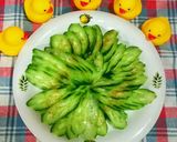キュウリだけで綺麗なサラダ作り方4写真