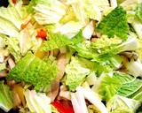 白菜と豚肉のオイスターソース炒め作り方6写真