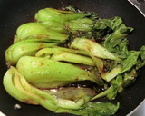 青梗菜だけを味わう、ごま油むし煮作り方2写真