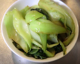 青梗菜だけを味わう、ごま油むし煮作り方3写真