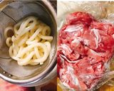 簡単鍋1つ!豚白菜ミルフィーユ鍋うどん☆作り方2写真