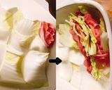 簡単鍋1つ!豚白菜ミルフィーユ鍋うどん☆作り方4写真