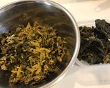ジャコと刻み高菜の胡麻油炒め作り方1写真
