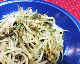 節約【もやしと塩昆布のペペロンチーノ風】作り方7写真