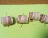 魚肉ソーセージのチーズベーコン巻き作り方3写真