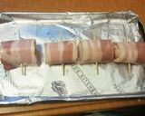 魚肉ソーセージのチーズベーコン巻き作り方4写真