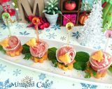 柿と生ハムのフラワーピンチョス作り方5写真
