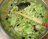 豆とキャベツの味海苔和え作り方4写真