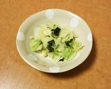 豆とキャベツの味海苔和え作り方5写真