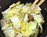 白菜と豚挽肉の団子鍋作り方8写真