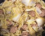 白菜と豚挽肉の団子鍋作り方9写真