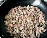 茹でキャベツのザーサイ肉そぼろあんかけ作り方2写真