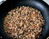 茹でキャベツのザーサイ肉そぼろあんかけ作り方5写真