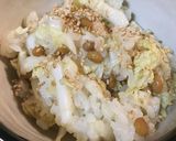 スタミナ源のたれでいただく納豆白菜丼作り方5写真