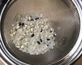 スープジャーでもち麦粥 お茶漬け海苔で作り方3写真