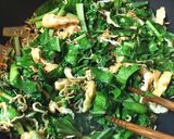 かぶの葉の消費に！油揚げ、じゃこの炒め物作り方5写真