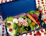 【簡単】キャラ弁 おかず なると 薔薇作り方7写真