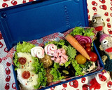 【簡単】キャラ弁 おかず なると 薔薇作り方7写真