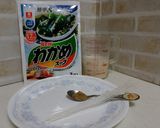 リケンのわかめスープで豆乳春雨スープ作り方1写真