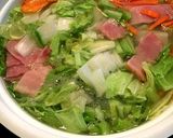 豆と野菜とベーコンのぽかぽか鍋作り方6写真