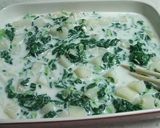 レンジで♪じゃがいもと大根菜のグラタン作り方5写真