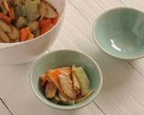 お刺身蒟蒻とごぼうのサラダ作り方3写真