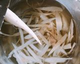 あさりと帆立の柳川風卵とじ作り方1写真