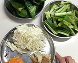 速攻【小松菜とえのきの煮浸し】作り方1写真