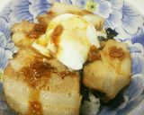 豚バラの角煮丼に玉子を載せて。作り方14写真