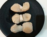 桃屋きざみしょうがでホタテカルパッチョ作り方1写真