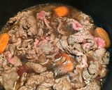 めんつゆで作る！すき焼き風肉じゃが作り方4写真