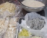 しらす・蓮根のパエリヤ　～カレー味～作り方1写真