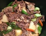 めんつゆで作る！すき焼き風肉じゃが作り方7写真