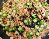 ネバ旨❤納豆とオクラのにんにくパスタ作り方5写真