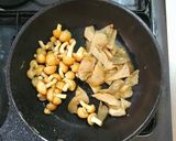 中華風 なめことザーサイ炒め作り方2写真