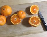 みかんの皮の器で ⁂ みかんゼリー作り方1写真