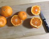 みかんの皮の器で ⁂ みかんゼリー作り方1写真