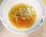 モヤシの醤油煮の煮汁で即席スープ♪作り方1写真
